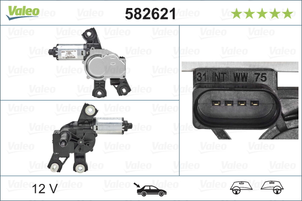 Wiper Motor - 582621 VALEO